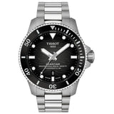 Tissot Seastar Black Dial Stainless Steel Strap Men's Watch T1209071105100