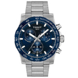 Tissot Supersport Blue Dial Stainless Steel Strap Men's Watch - Chronograph | T1254171104100