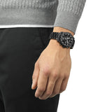 Tissot Supersport Black Dial Stainless Steel Strap Men's Watch - Chronograph | T1254173305100