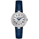 TISSOT AUTOMATIC BELLISSIMA BLUE LEATHER WOMEN'S WATCH T1262071601300