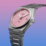 Tissot PRX Pink Dial Stainless Steel Women's Watch T1372101133100