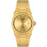 TISSOT PRX T1372103302100 GOLD STAINLESS STEEL UNISEX WATCH
