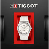 Tissot PRX White Rubber Strap Men Watch T1374101701100