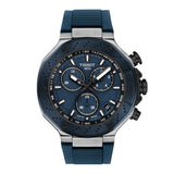 Tissot T- Race Blue Synthetic Strap Men's Watch - Tachymeter | T1414172704100