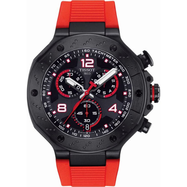 Tissot T-Race MotoGP Chronograph Red Silicone Strap Men Watch T1414173705701