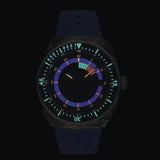 Tissot Powermatic 80 Black Dial Blue Rubber Strap Men Watch T1454079705701