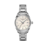 TISSOT PR 100 QUARTZ 34mm WHITE PEARL DIAL STEEL WATCH T1502101111600