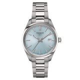 Tissot PR 100 Blue Dial Silver Stainless Steel Strap Women Watch T1502101135100