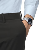 Tissot PR 100 Blue Dial Silver Stainless Steel Strap Men Watch T1504101104100