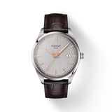 Tissot PR 100 Brown Leather Strap Men Watch T1504101603100