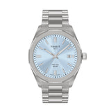 Tissot PRC 100 Ice Blue Dial Stainless Steel Strap Men's Watch T1514221135100