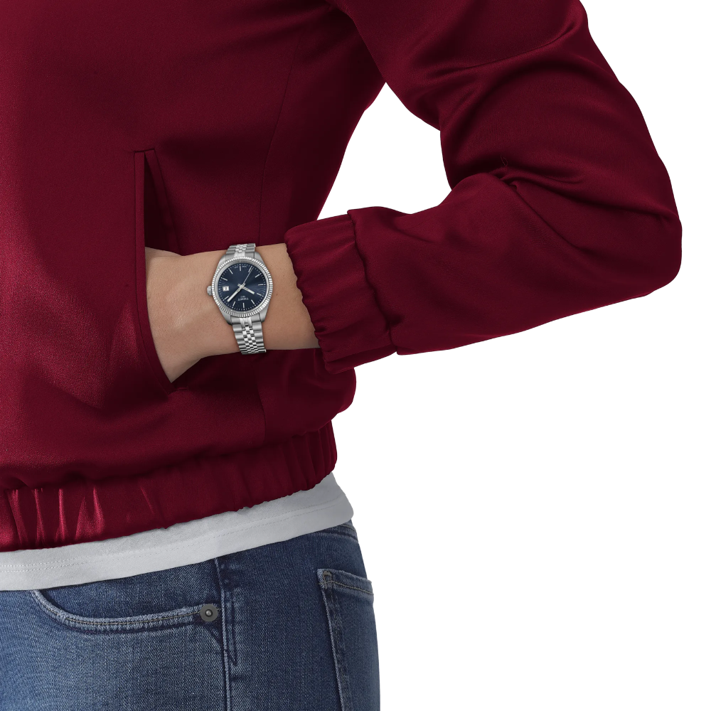 Tissot Ballade Blue Dial Stainless Steel Strap Women's Watch T1562101104100