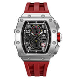 Tsar Bomba Red Silicone Strap Men's Watch TB8204Q-15 (15.5mm) Thickness