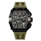 Tsar Bomba Green Silicone Strap Men's Watch TB8204Q-38