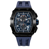 Tsar Bomba Blue Silicone Strap Men's Watch TB8204Q-40 (14.5mm) Thickness