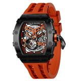 Tsar Bomba Orange Silicone Strap Men's Watch TB8208A-40 (14.5mm) Thickness