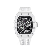 Tsar Bomba Automatic White FKM Rubber Strap Men's Watch TB8208C-07