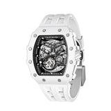 Tsar Bomba Automatic White FKM Rubber Strap Men's Watch TB8208C-07