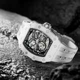 Tsar Bomba Automatic White FKM Rubber Strap Men's Watch TB8208C-07