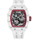 Tsar Bomba Automatic White FKM Rubber Strap Men's Watch TB8208C-08