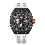 Tsar Bomba Automatic White FKM Rubber Strap Men's Watch TB8210CFⅡ-02