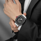 Tsar Bomba Automatic White FKM Rubber Strap Men's Watch TB8210CFⅡ-02