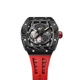 Tsar Bomba Automatic Red FKM Rubber Strap Men's Watch TB8210CFⅡ-03