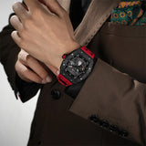 Tsar Bomba Automatic Red FKM Rubber Strap Men's Watch TB8210CFⅡ-03