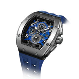 Tsar Bomba Blue Silicone Strap Men's Watch TB8211Q-03