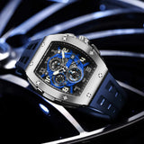 Tsar Bomba Blue Silicone Strap Men's Watch TB8211Q-03