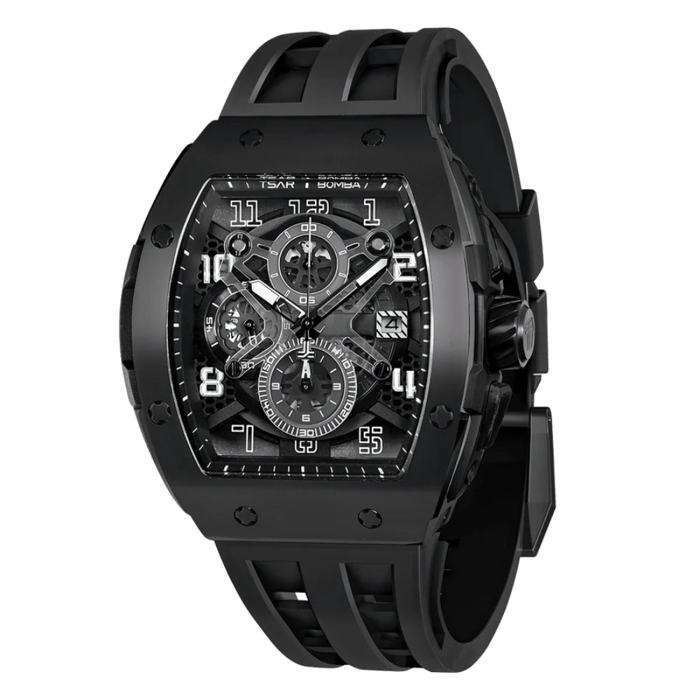 Tsar Bomba Black Silicone Strap Men's Watch TB8211Q-04