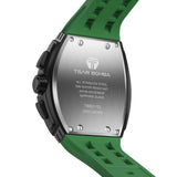 Tsar Bomba Black Case Green Silicone Strap Men's Watch TB8211QII-11