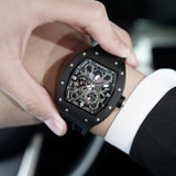 Tsar Bomba Automatic Black FKM Rubber Strap Men's Watch TB8212C-02
