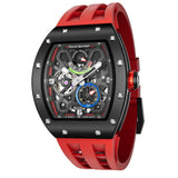 Tsar Bomba Automatic Red FKM Rubber Strap Men's Watch TB8212C-03