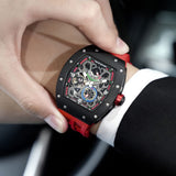 Tsar Bomba Automatic Red FKM Rubber Strap Men's Watch TB8212C-03