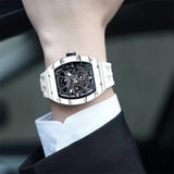 Tsar Bomba Automatic White FKM Rubber Strap Men's Watch TB8212CⅡ-01