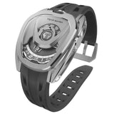Tsar Bomba Reactor Collection Black FKM Rubber Strap Men's Watch TB8213A-02(1+2)SET