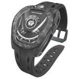 Tsar Bomba Reactor Collection Black FKM Rubber Strap Men's Watch TB8213A-06(1+2)SET