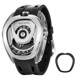 Tsar Bomba Automatic Black FKM Rubber Strap Men's Watch TB8213A(1+1)-02