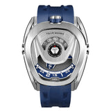 Tsar Bomba Automatic Blue FKM Rubber Strap Men's Watch TB8213A(1+1)-03