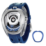 Tsar Bomba Automatic Blue FKM Rubber Strap Men's Watch TB8213A(1+1)-03