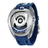 Tsar Bomba Automatic Blue FKM Rubber Strap Men's Watch TB8213A(1+1)-03