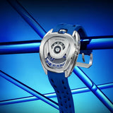 Tsar Bomba Automatic Blue FKM Rubber Strap Men's Watch TB8213A(1+1)-03