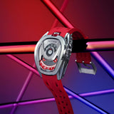 Tsar Bomba Automatic Red FKM Rubber Strap Men's Watch TB8213A(1+1)-04