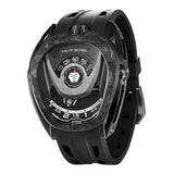 Tsar Bomba Automatic Black FKM Rubber Strap Men's Watch TB8213A(1+1)-06