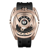 Tsar Bomba Automatic Rose Gold Case Black FKM Rubber Strap Men's Watch TB8213A(1+1)-07