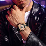 Tsar Bomba Automatic Rose Gold Case Black FKM Rubber Strap Men's Watch TB8213A(1+1)-07