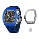 Tsar Bomba Atomic Collection Klein Blue FKM Rubber Strap Men's Watch TB8214Q(1+1)C-01KBU