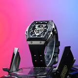 Tsar Bomba Automatic Black FKM Rubber Strap Men's Watch TB8216TF-01