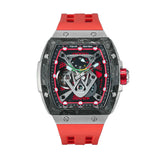 Tsar Bomba Automatic Red FKM Rubber Strap Men's Watch TB8216TF-02